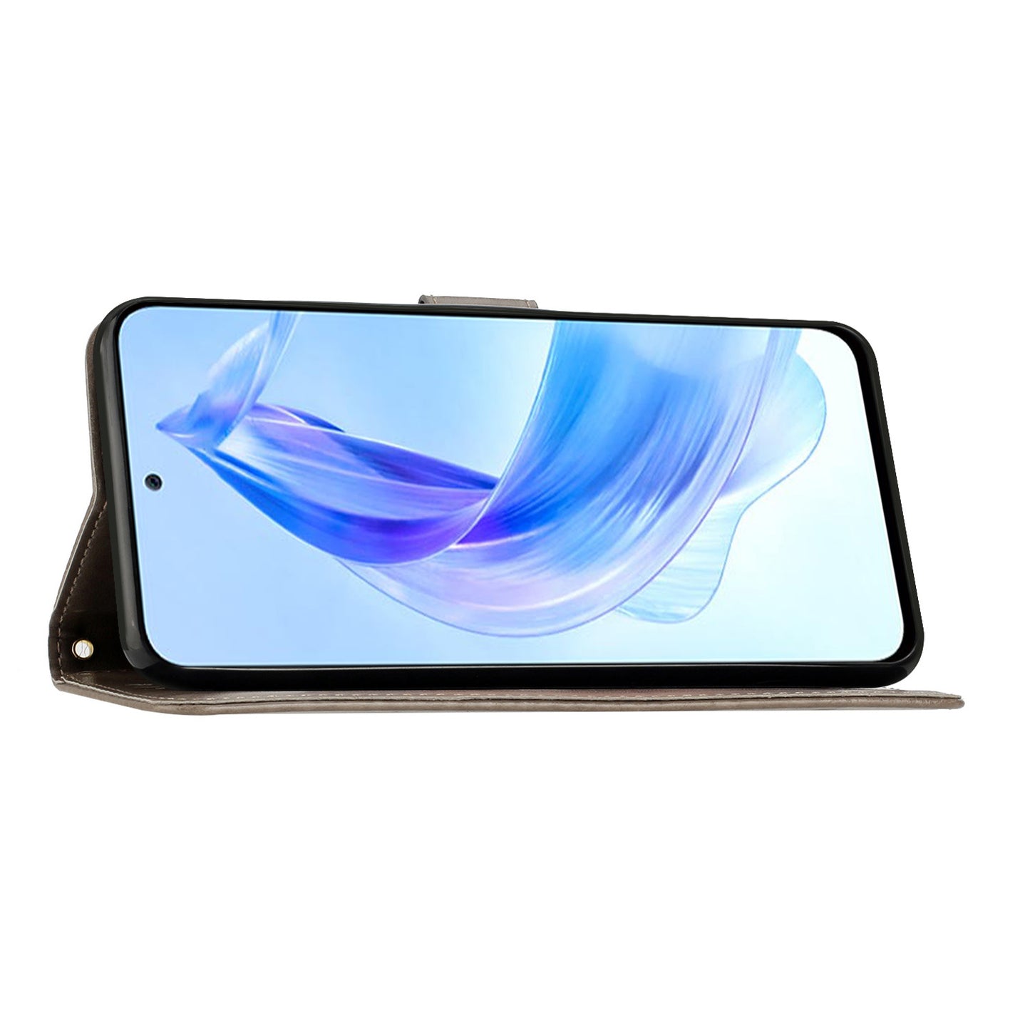 For Honor 90 Lite 5G / X50i 5G PU Leather Wallet Cover Butterfly Imprinted Stand Phone Case