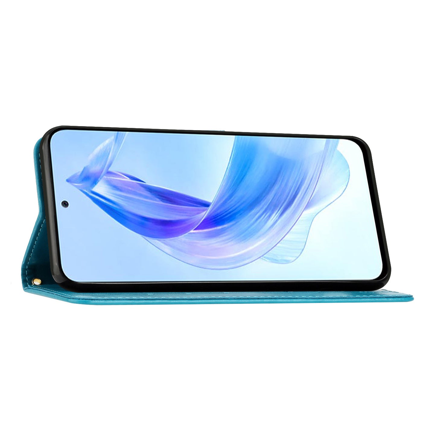 For Honor 90 Lite 5G / X50i 5G PU Leather Wallet Cover Butterfly Imprinted Stand Phone Case