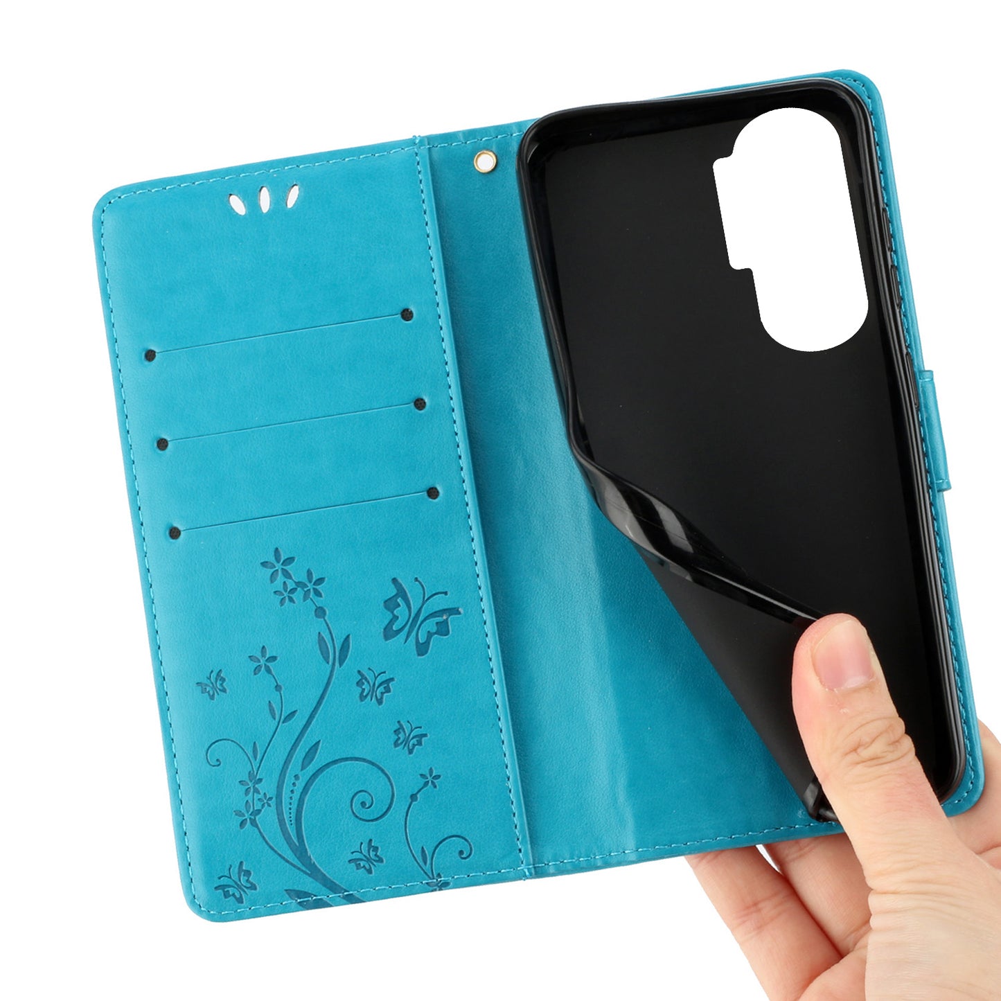 For Honor 90 Lite 5G / X50i 5G PU Leather Wallet Cover Butterfly Imprinted Stand Phone Case