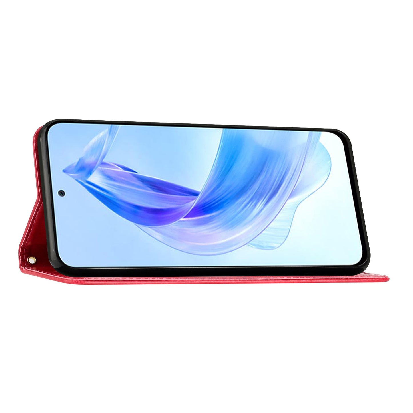 For Honor 90 Lite 5G / X50i 5G PU Leather Wallet Cover Butterfly Imprinted Stand Phone Case