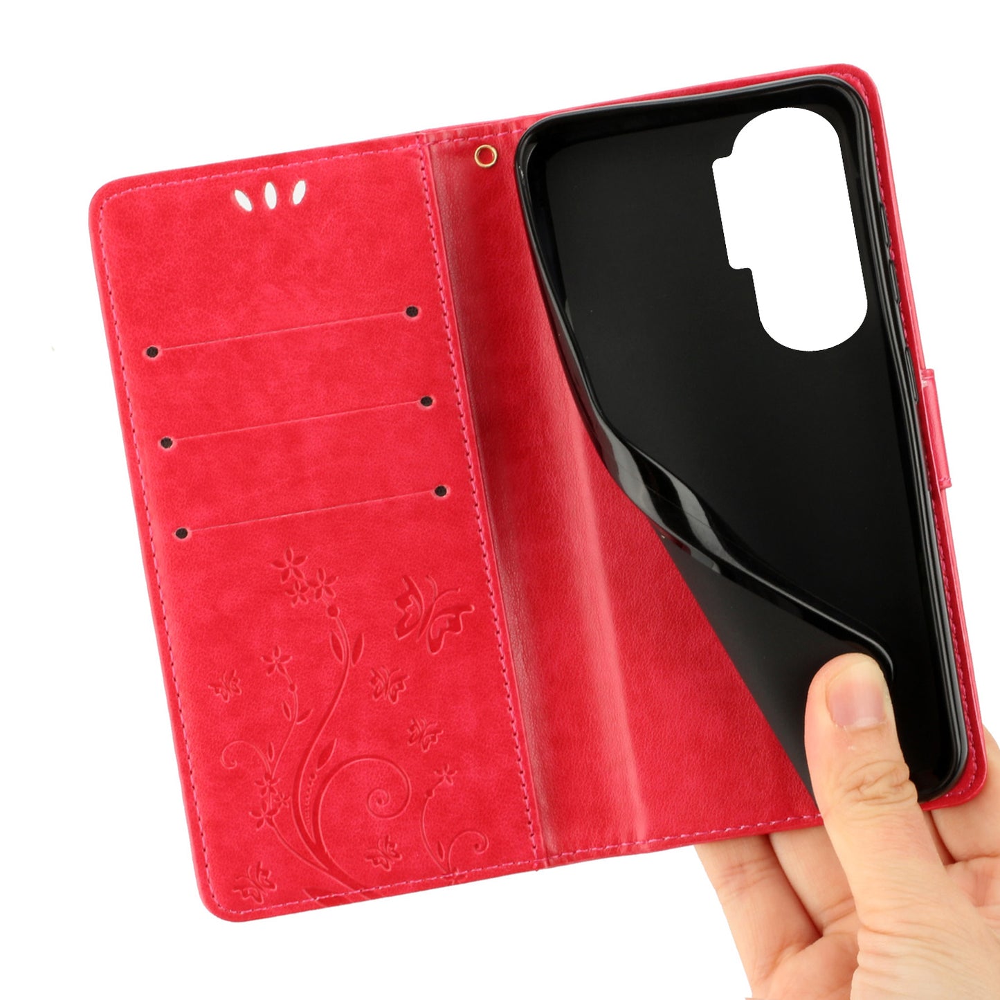 For Honor 90 Lite 5G / X50i 5G PU Leather Wallet Cover Butterfly Imprinted Stand Phone Case