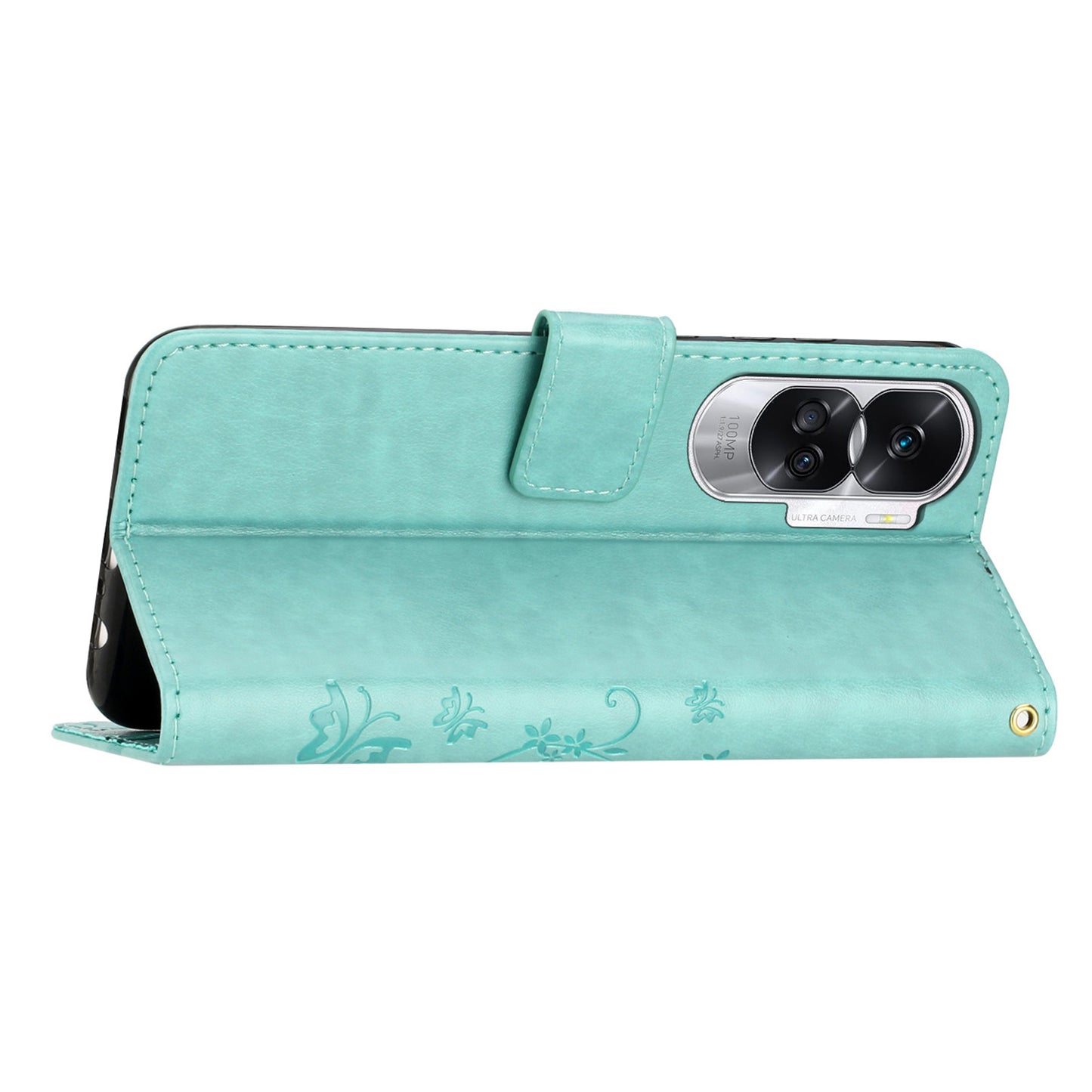 For Honor 90 Lite 5G / X50i 5G PU Leather Wallet Cover Butterfly Imprinted Stand Phone Case