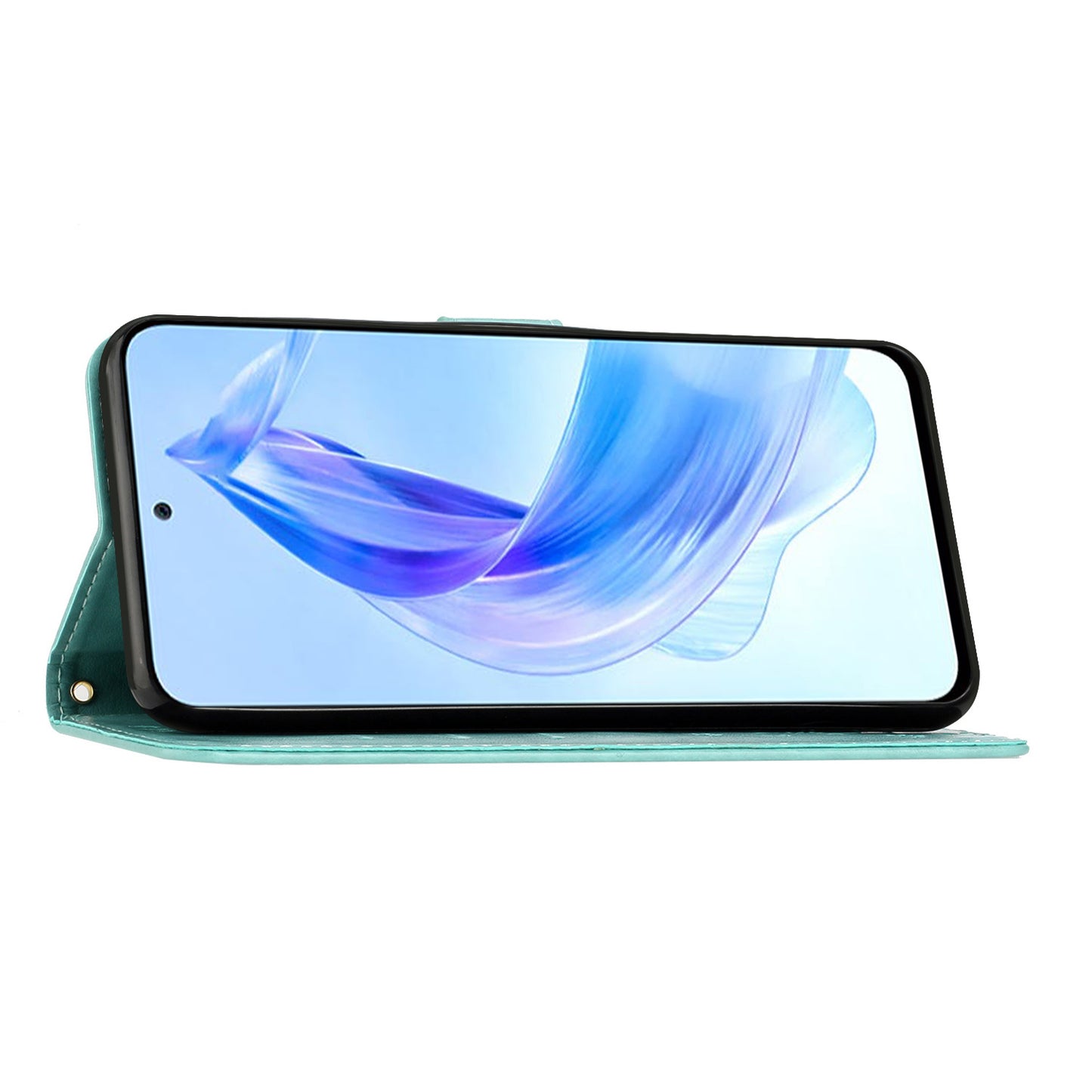 For Honor 90 Lite 5G / X50i 5G PU Leather Wallet Cover Butterfly Imprinted Stand Phone Case