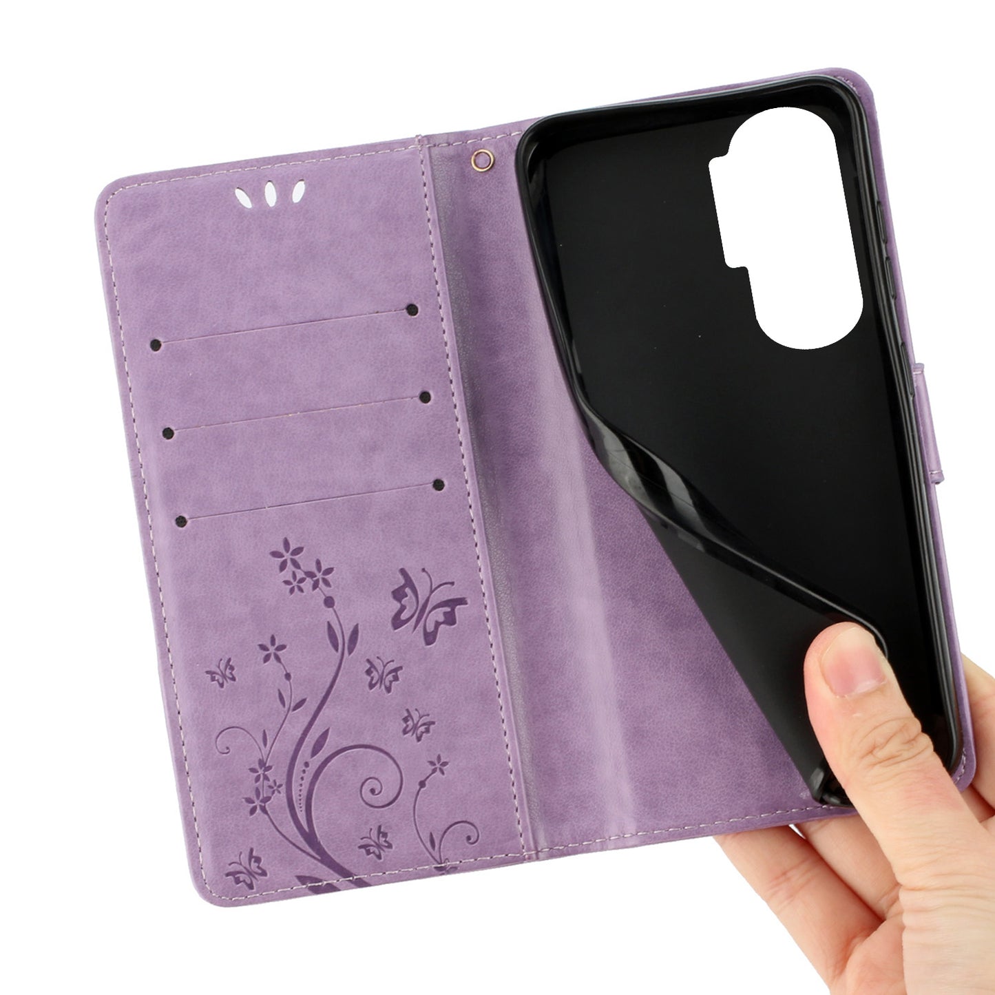 For Honor 90 Lite 5G / X50i 5G PU Leather Wallet Cover Butterfly Imprinted Stand Phone Case