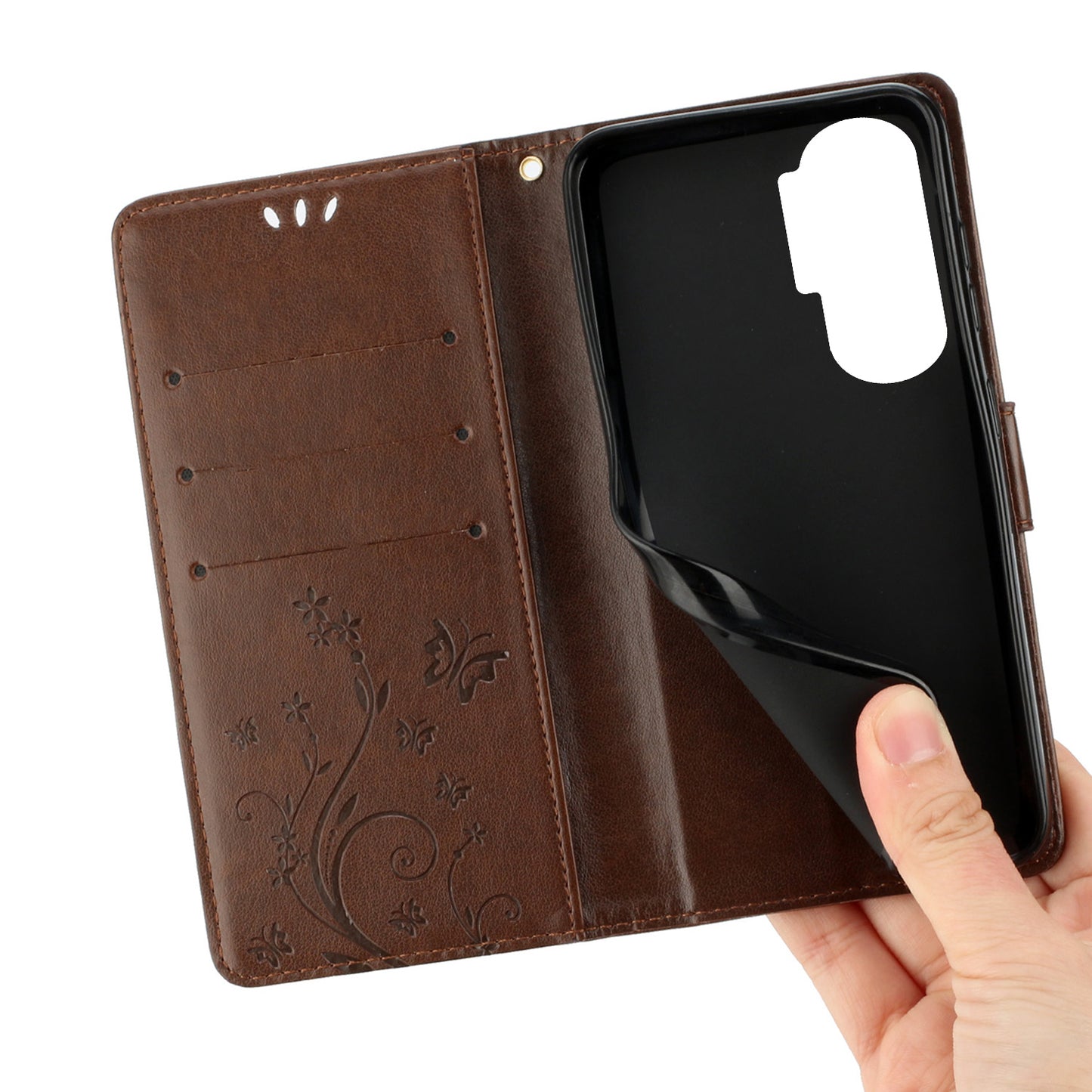 For Honor 90 Lite 5G / X50i 5G PU Leather Wallet Cover Butterfly Imprinted Stand Phone Case