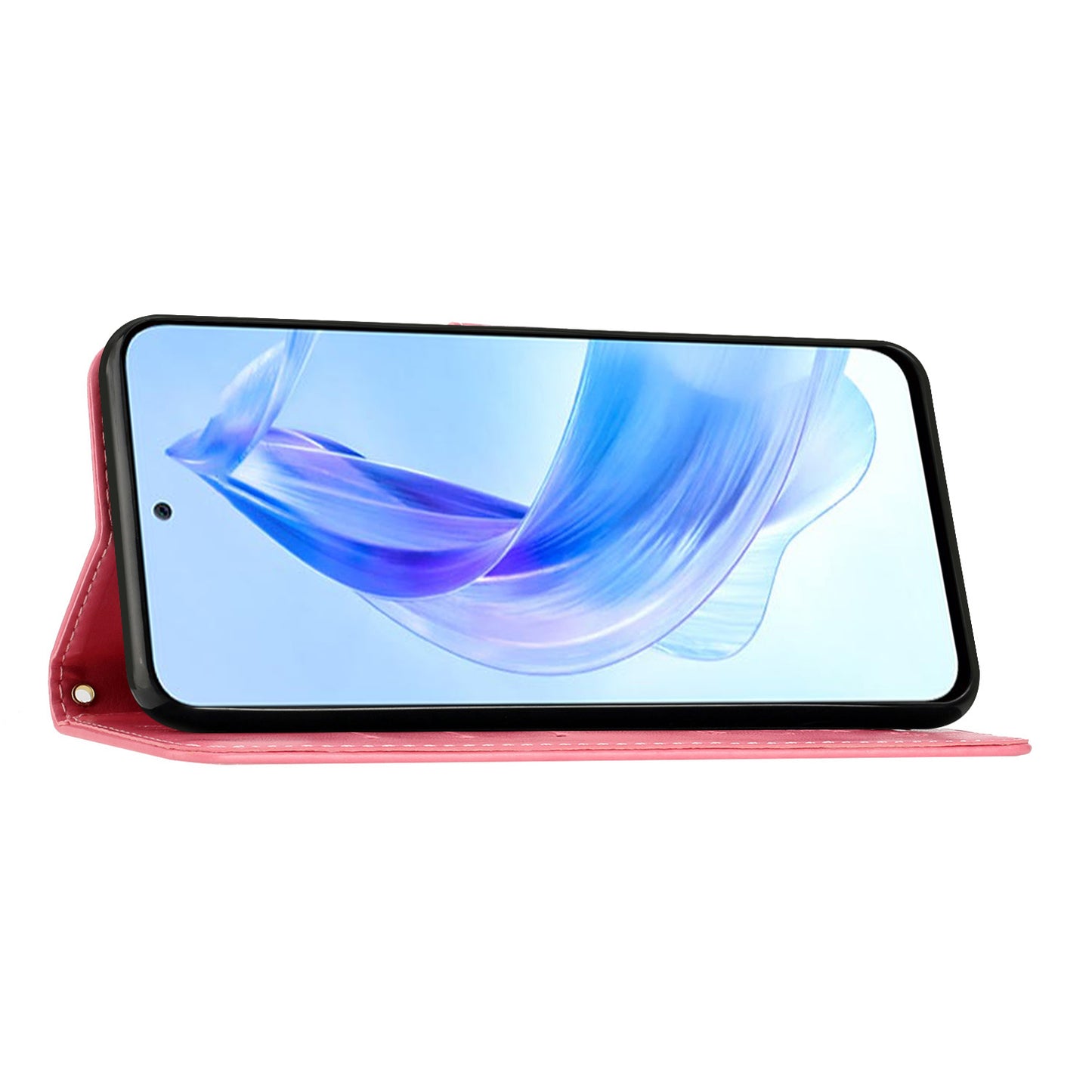 For Honor 90 Lite 5G / X50i 5G PU Leather Wallet Cover Butterfly Imprinted Stand Phone Case