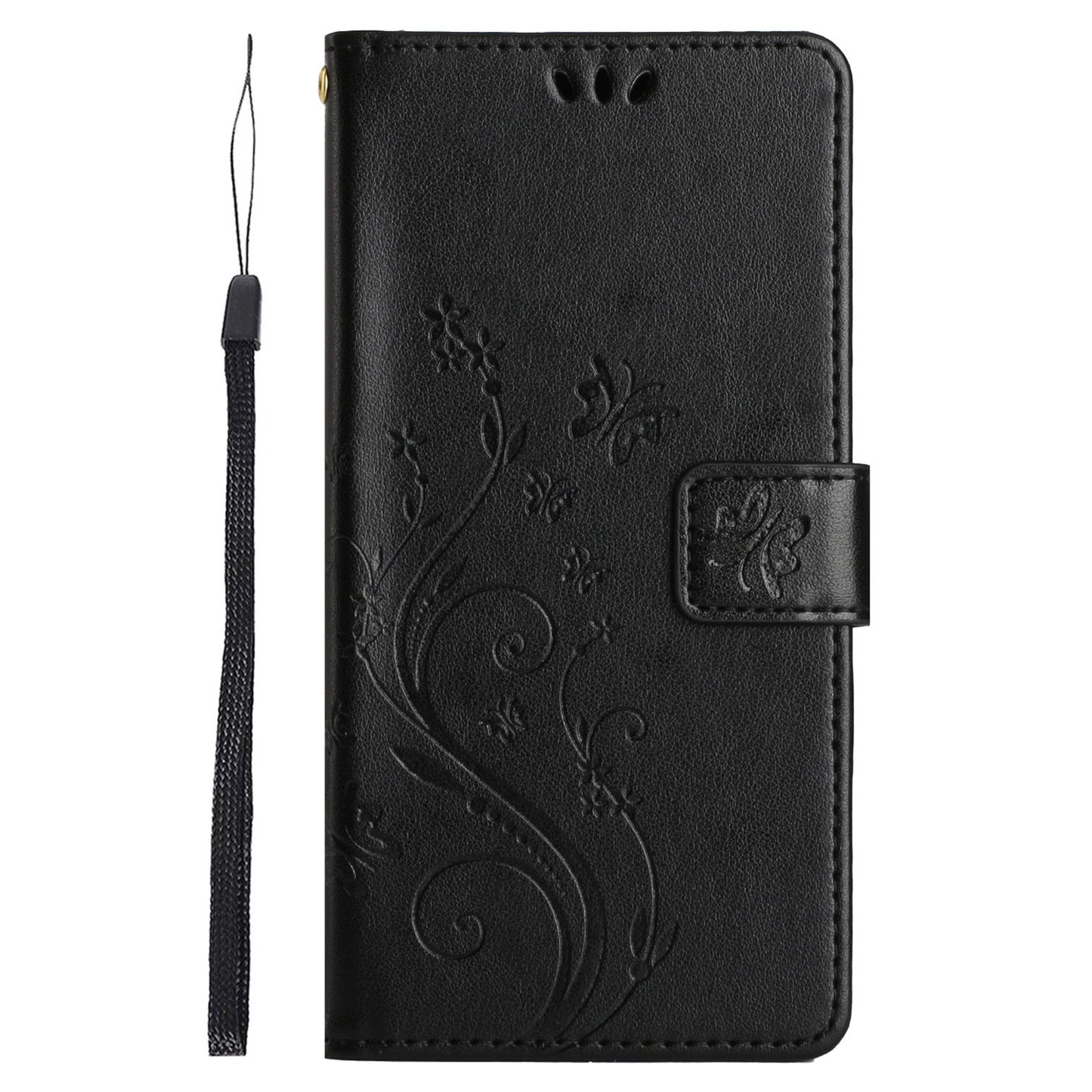 For Honor 90 PU Leather Wallet Cover Drop-proof Butterfly Imprinted Flip Stand Phone Case
