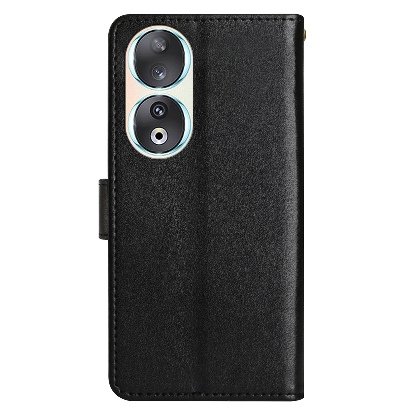 For Honor 90 PU Leather Wallet Cover Drop-proof Butterfly Imprinted Flip Stand Phone Case