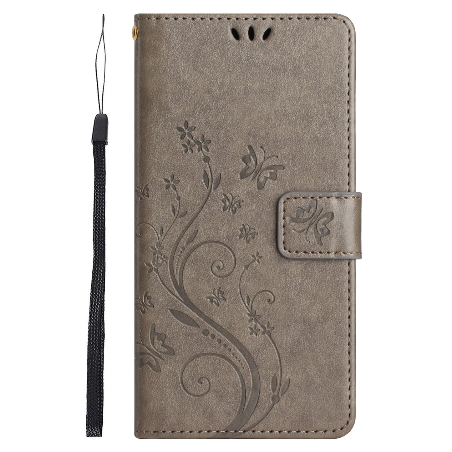 For Honor 90 PU Leather Wallet Cover Drop-proof Butterfly Imprinted Flip Stand Phone Case