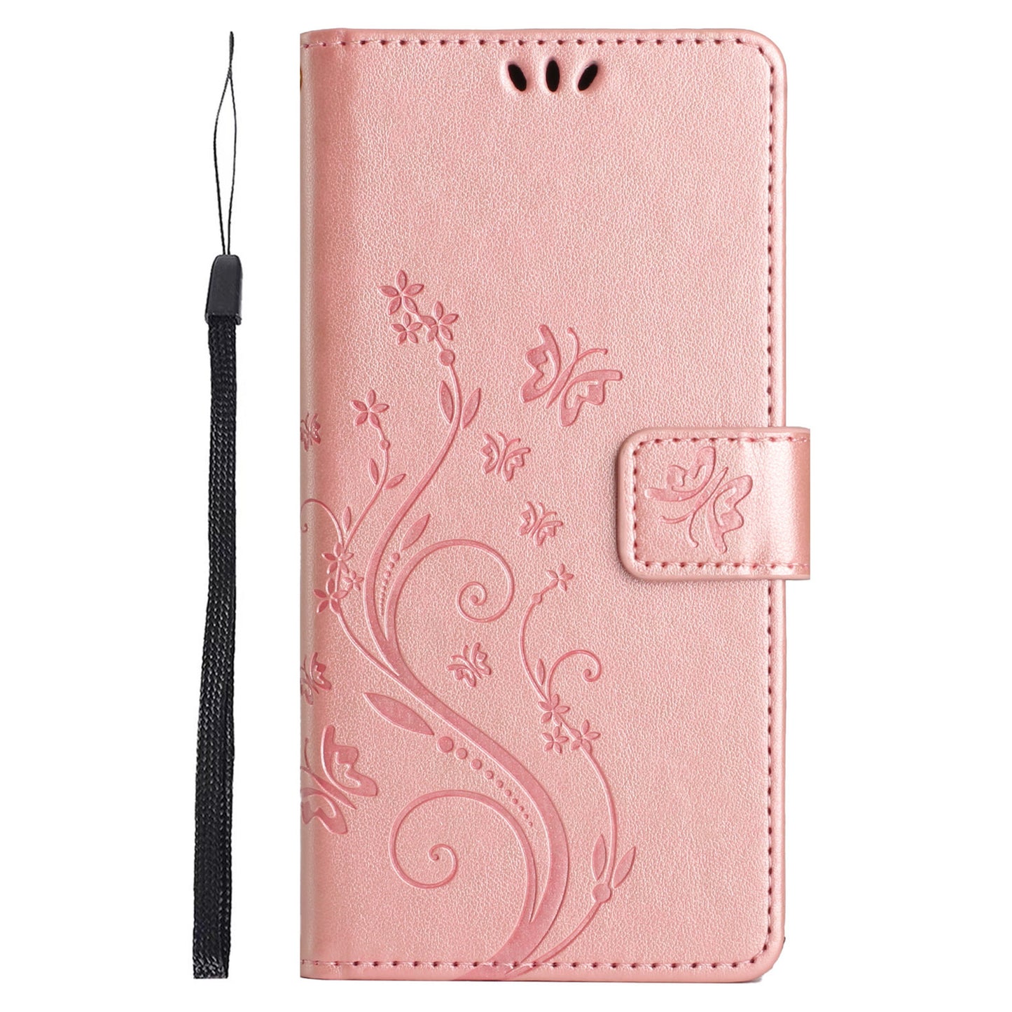 For Honor 90 PU Leather Wallet Cover Drop-proof Butterfly Imprinted Flip Stand Phone Case