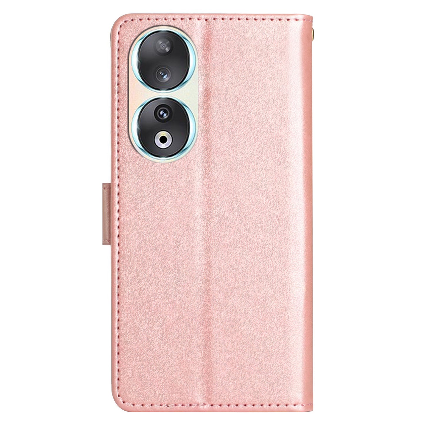 For Honor 90 PU Leather Wallet Cover Drop-proof Butterfly Imprinted Flip Stand Phone Case