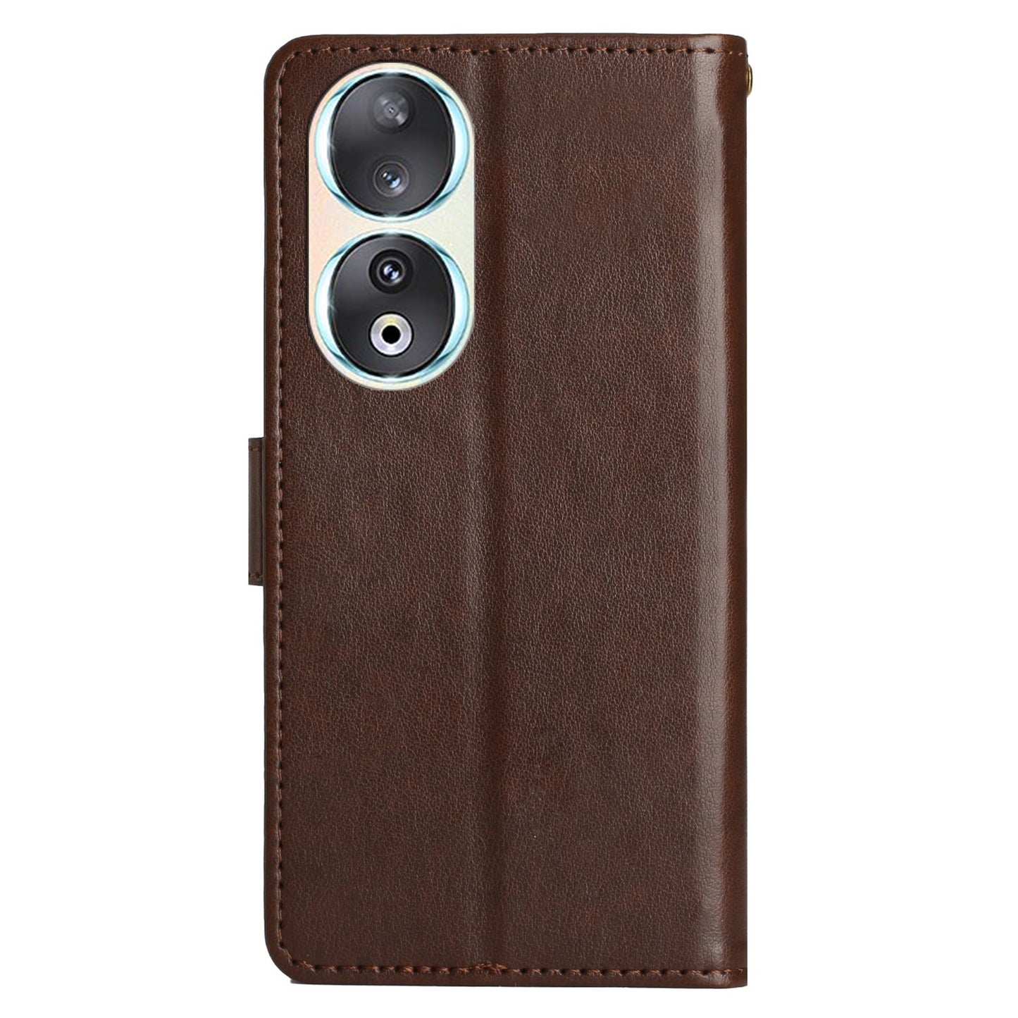 For Honor 90 PU Leather Wallet Cover Drop-proof Butterfly Imprinted Flip Stand Phone Case