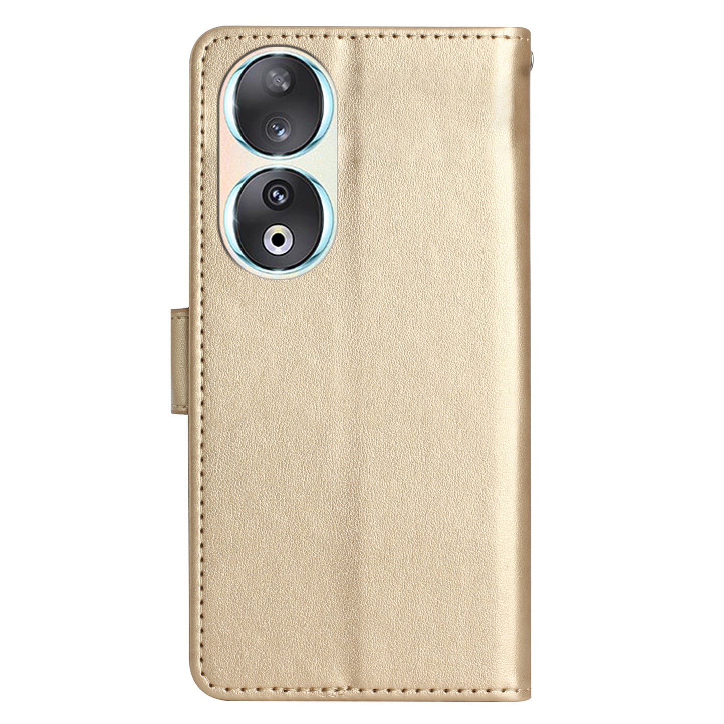 For Honor 90 PU Leather Wallet Cover Drop-proof Butterfly Imprinted Flip Stand Phone Case