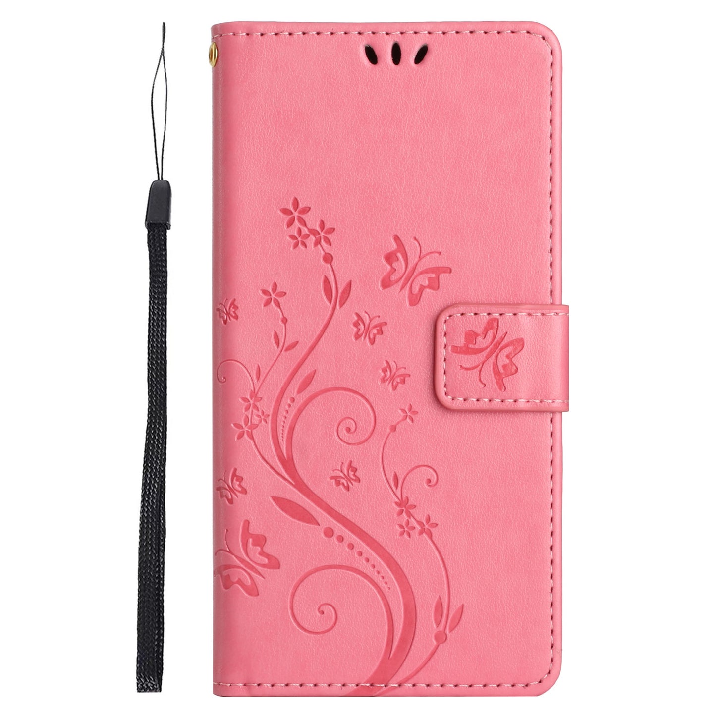 For Honor 90 PU Leather Wallet Cover Drop-proof Butterfly Imprinted Flip Stand Phone Case