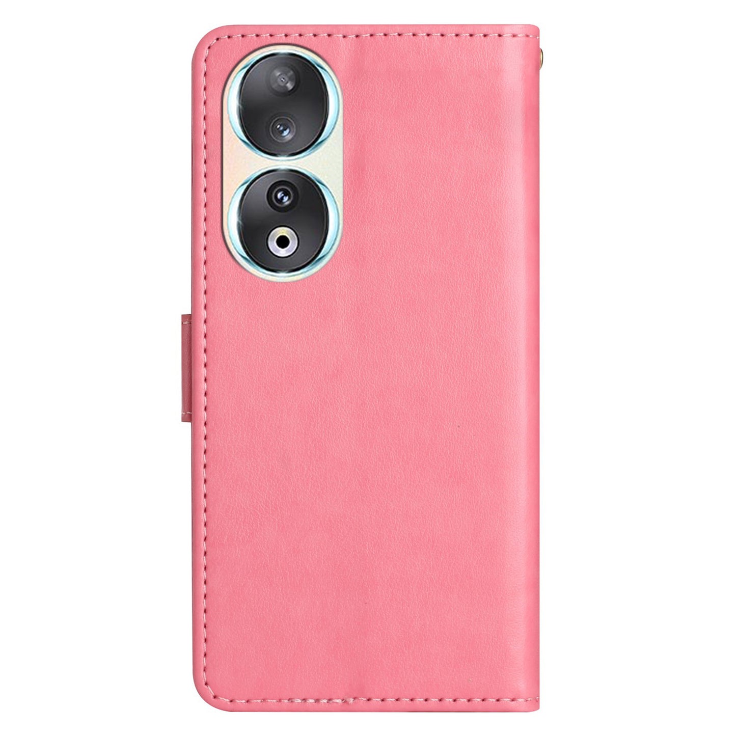 For Honor 90 PU Leather Wallet Cover Drop-proof Butterfly Imprinted Flip Stand Phone Case