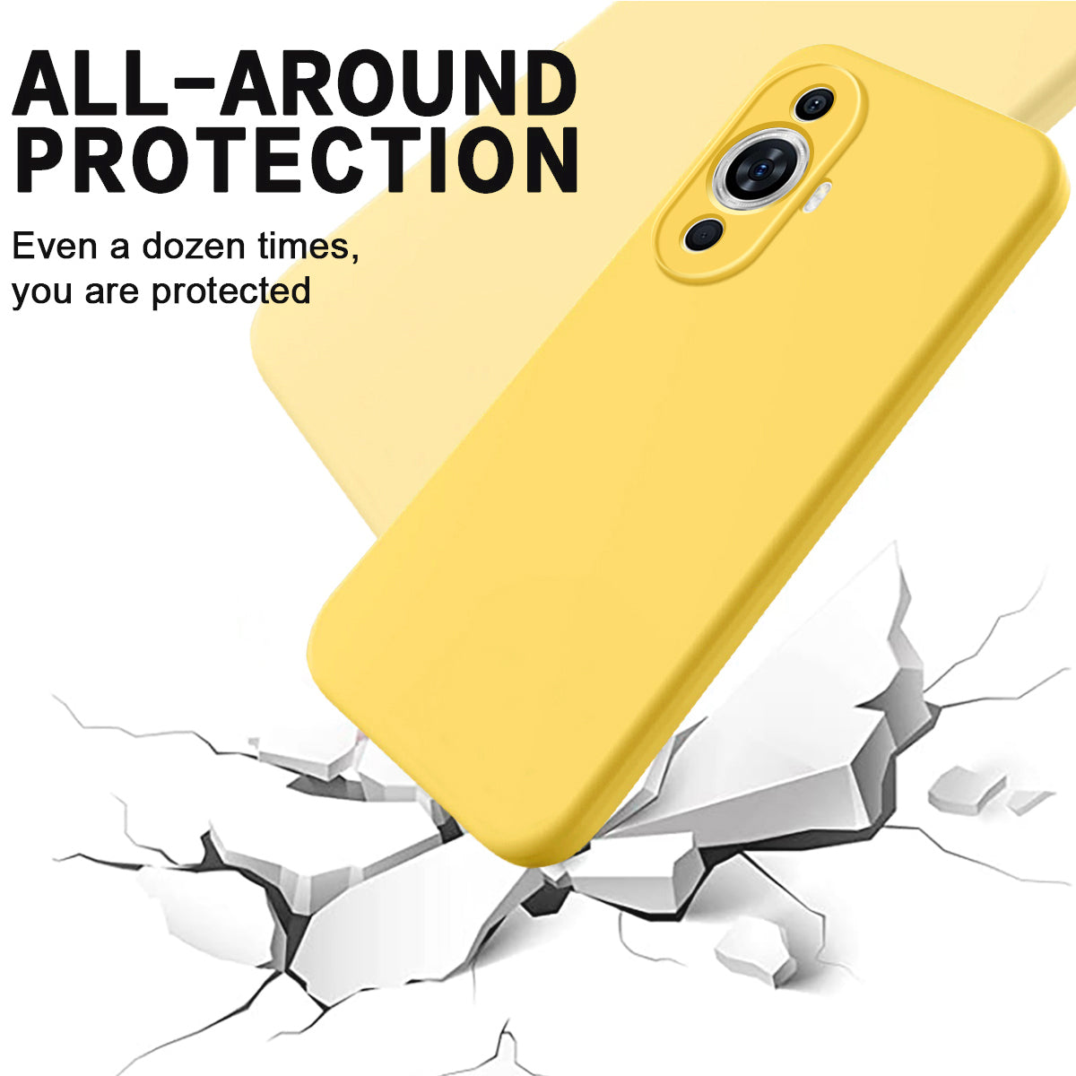 For Huawei nova 11 Pro / nova 11 Ultra Slim-fit Shell Liquid Silicone Phone Case Soft Lining Anti-scratch Phone Cover