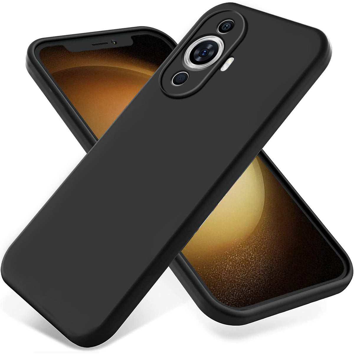 For Huawei nova 11 Liquid Silicone Drop-proof Case Soft Lining Anti-scratch Phone Cover