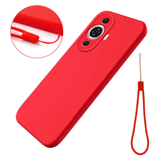 For Huawei nova 11 Liquid Silicone Drop-proof Case Soft Lining Anti-scratch Phone Cover