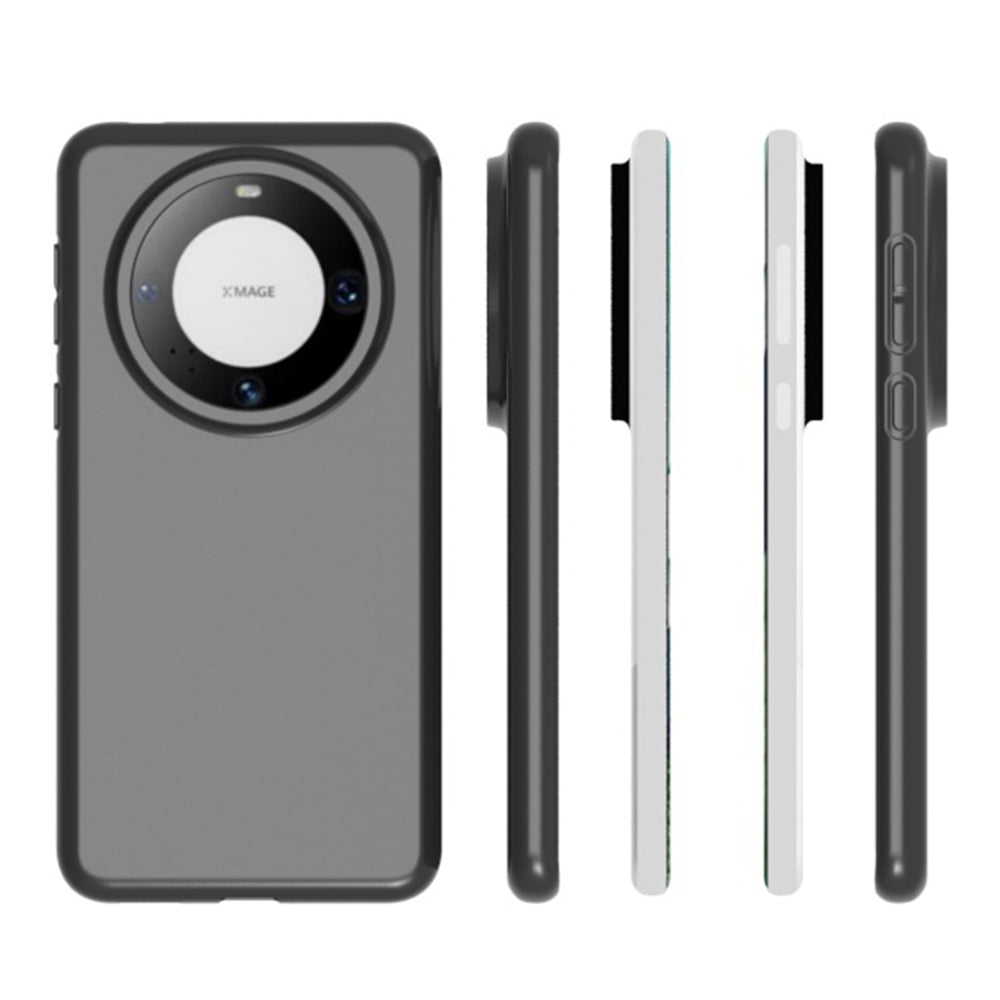 For Huawei Mate 60 Pro Anti-Scratch TPU Shell Anti-Fingerprint Matte Phone Cover Case (Big Rear Lens Hole)