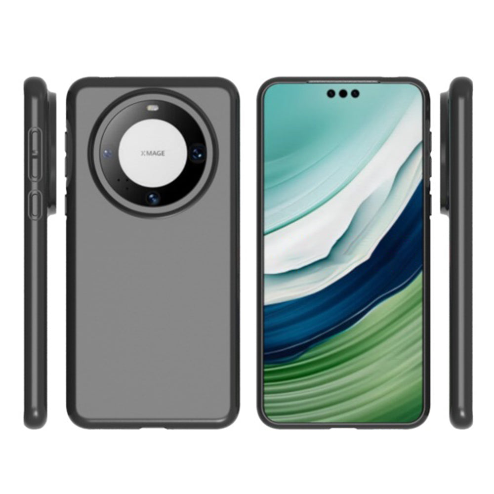 For Huawei Mate 60 Pro Anti-Scratch TPU Shell Anti-Fingerprint Matte Phone Cover Case (Big Rear Lens Hole)
