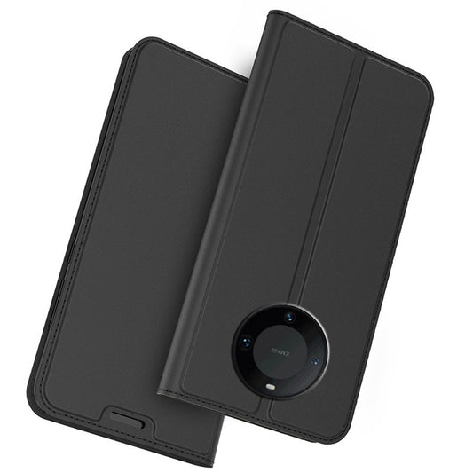 For Huawei Mate 60 Pro Protective Phone Case Card Slot TPU+PU Leather Folio Flip Cover with Stand