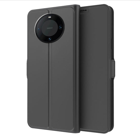 For Huawei Mate 60 Pro PU Leather Stand Phone Cover Card Holder Anti-fall Case