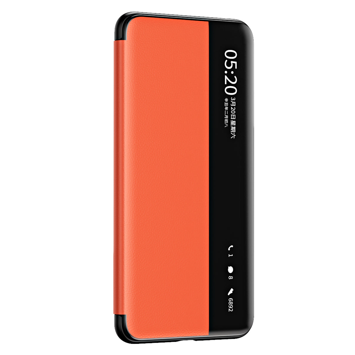 For Huawei Mate 60 Pro View Window PU Leather Phone Case Kickstand Phone Cover