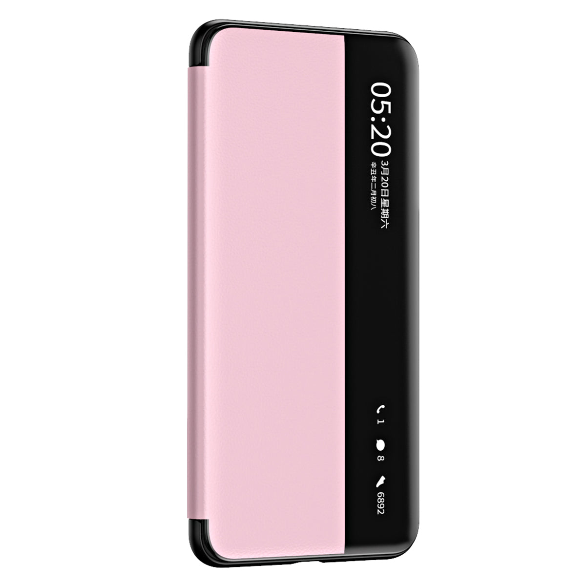 For Huawei Mate 60 Pro View Window PU Leather Phone Case Kickstand Phone Cover