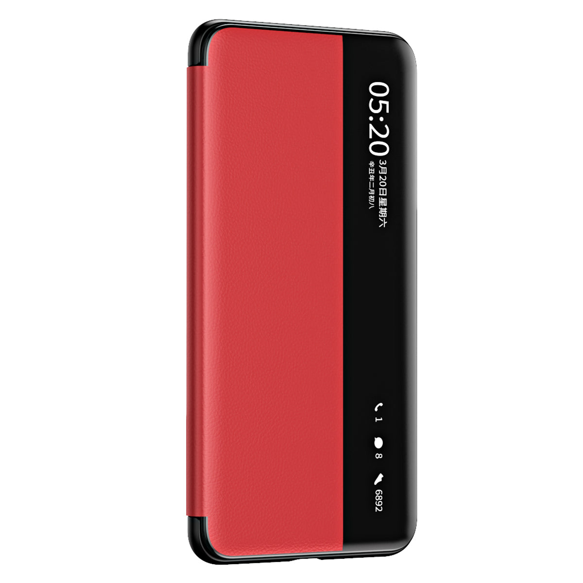 For Huawei Mate 60 Pro View Window PU Leather Phone Case Kickstand Phone Cover