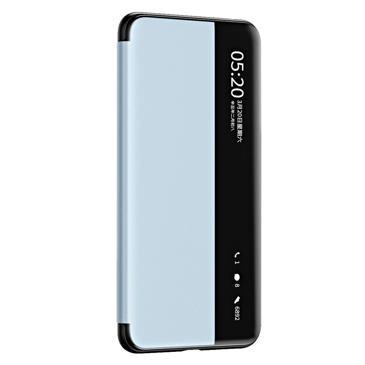 For Huawei Mate 60 Pro View Window PU Leather Phone Case Kickstand Phone Cover