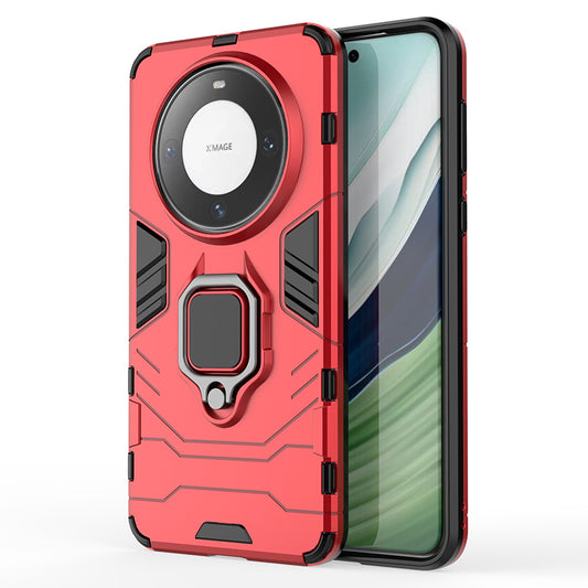 For Huawei Mate 60 Pro TPU+PC Protective Case Ring Holder Kickstand Phone Cover