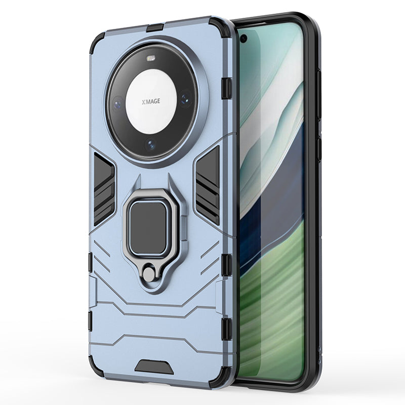 For Huawei Mate 60 Pro TPU+PC Protective Case Ring Holder Kickstand Phone Cover