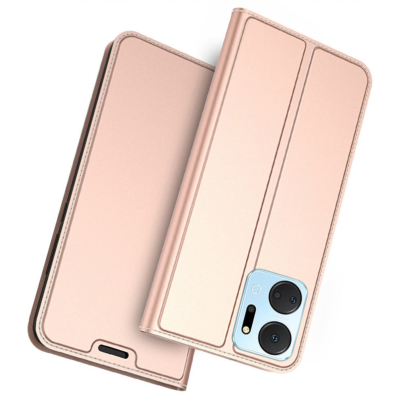 For Honor X7a 4G Card Slot Phone Cover Book Style PU Leather Stand Phone Case
