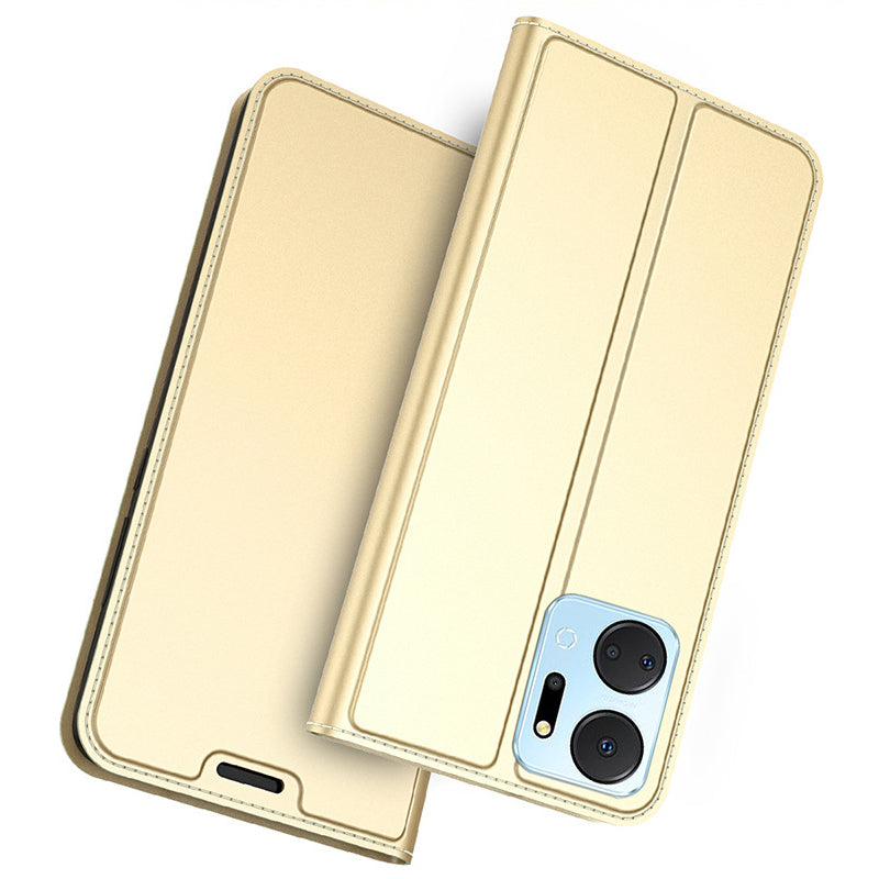 For Honor X7a 4G Card Slot Phone Cover Book Style PU Leather Stand Phone Case