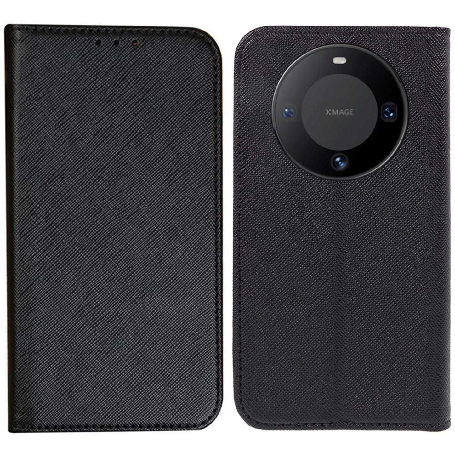 For Huawei Mate 60 PU Leather Wallet Stand Case Shockproof Cross Texture Phone Cover