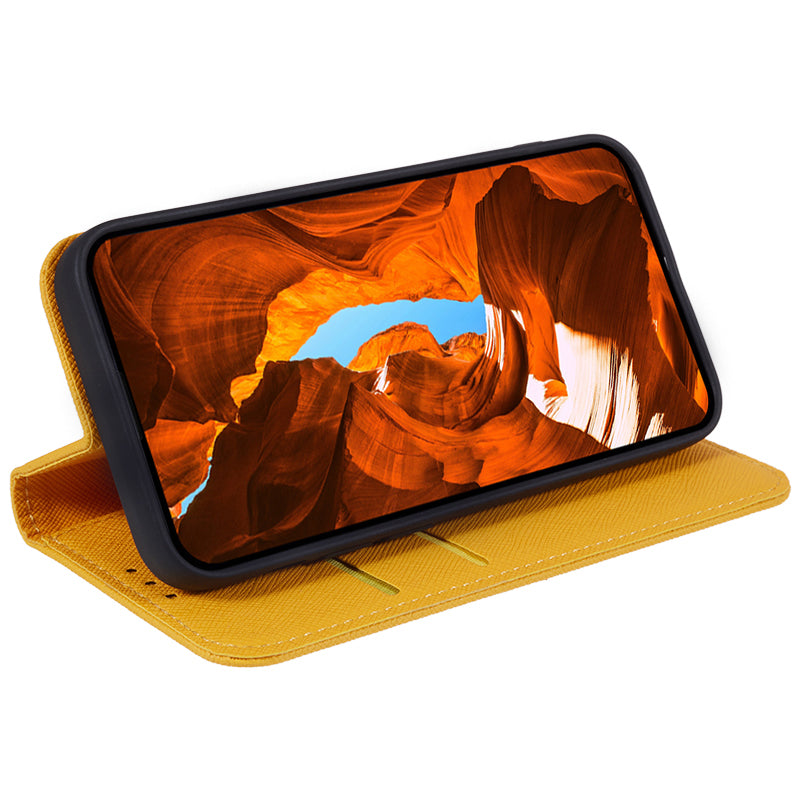For Huawei Mate 60 PU Leather Wallet Stand Case Shockproof Cross Texture Phone Cover