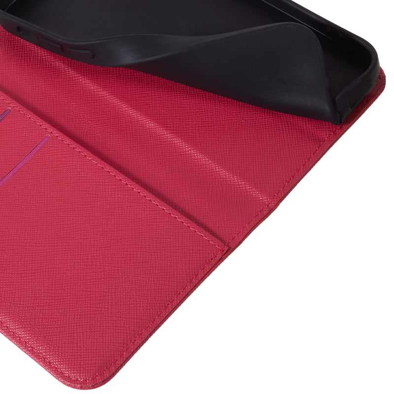 For Huawei Mate 60 PU Leather Wallet Stand Case Shockproof Cross Texture Phone Cover