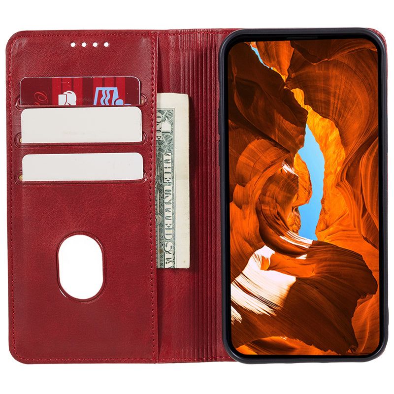 For Huawei Mate 60 PU Leather Calf Texture Stand Wallet Cover Business Style Phone Case