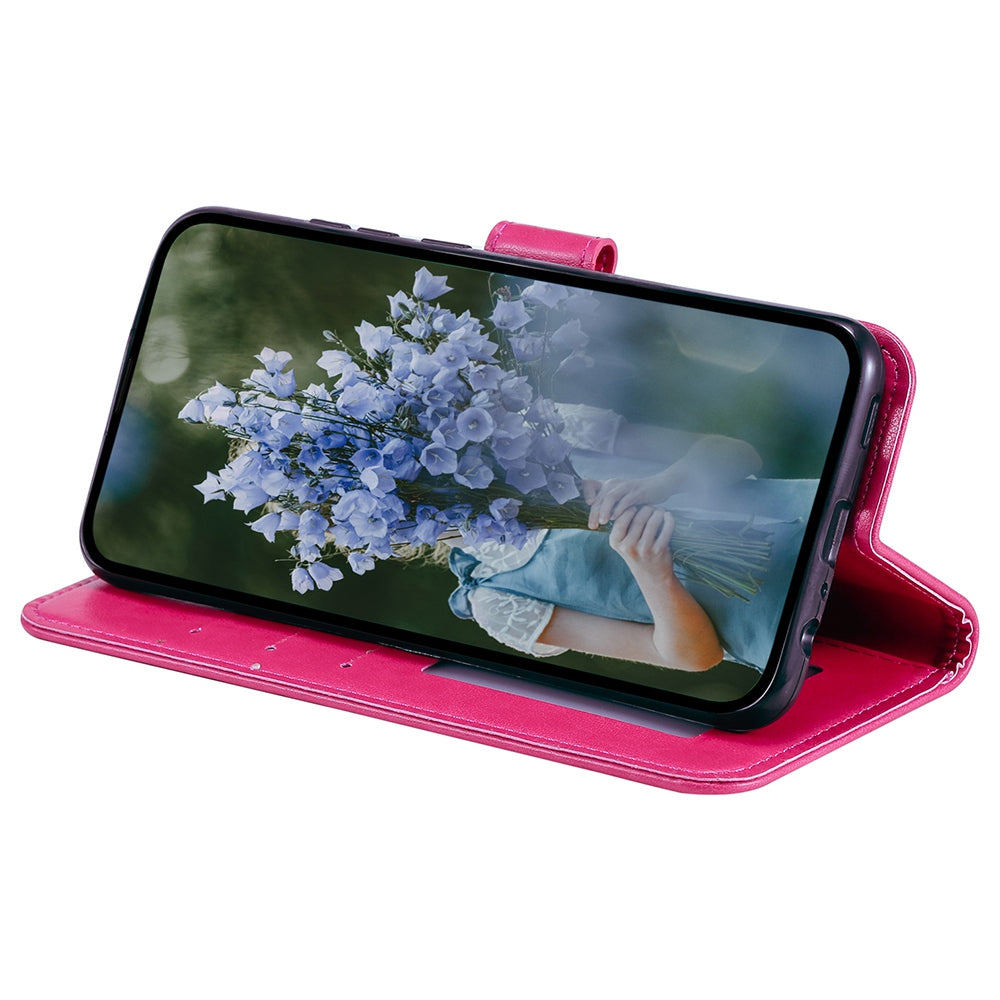 For Huawei Mate 60 Wallet PU Leather Phone Case Mandala Flower Imprinted Stand Cover with Strap