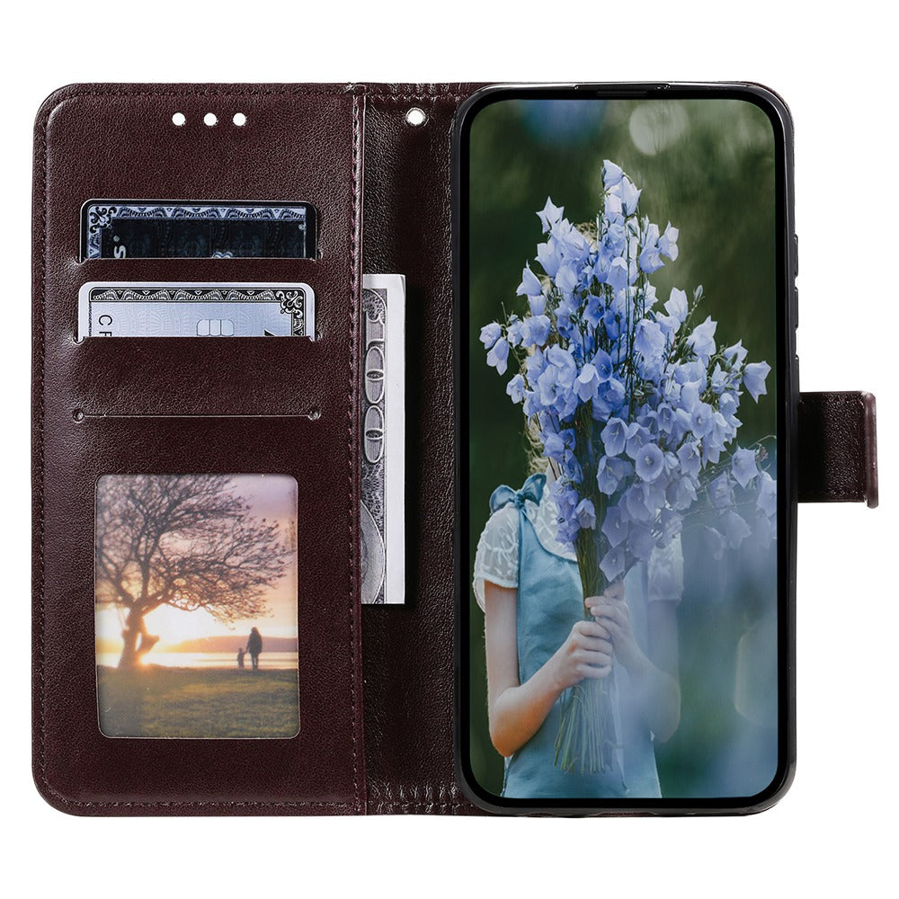 For Huawei Mate 60 Wallet PU Leather Phone Case Mandala Flower Imprinted Stand Cover with Strap