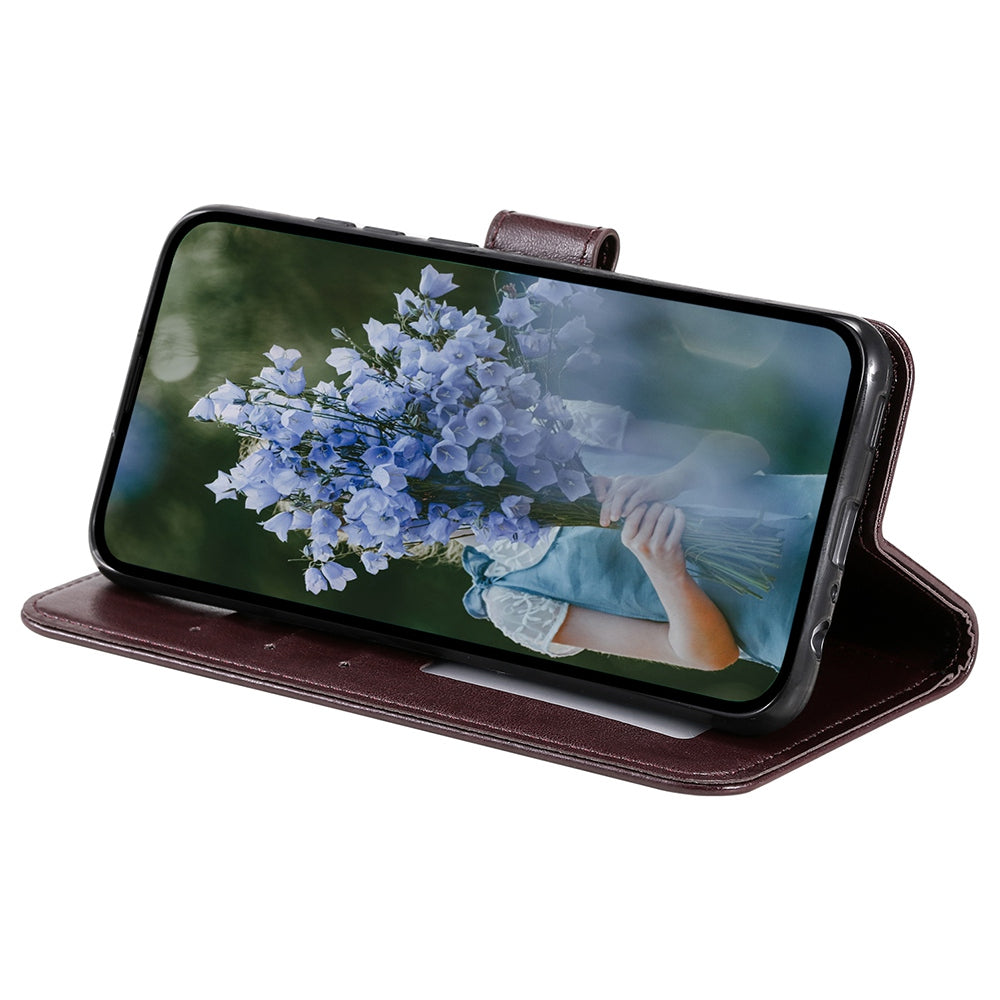 For Huawei Mate 60 Wallet PU Leather Phone Case Mandala Flower Imprinted Stand Cover with Strap