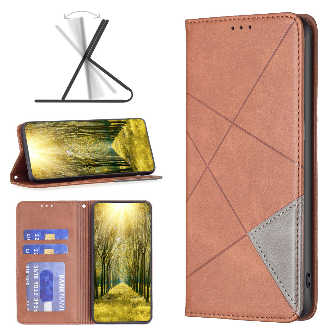For Huawei Mate 60 Pro / Mate 60 Pro+ Card Holder Leather Case Imprinted Line Phone Stand Cover