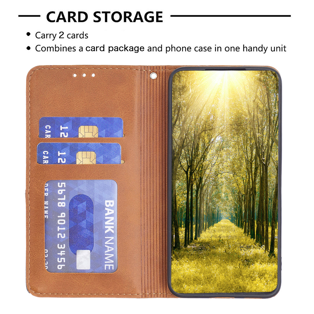 For Huawei Mate 60 Pro / Mate 60 Pro+ Card Holder Leather Case Imprinted Line Phone Stand Cover