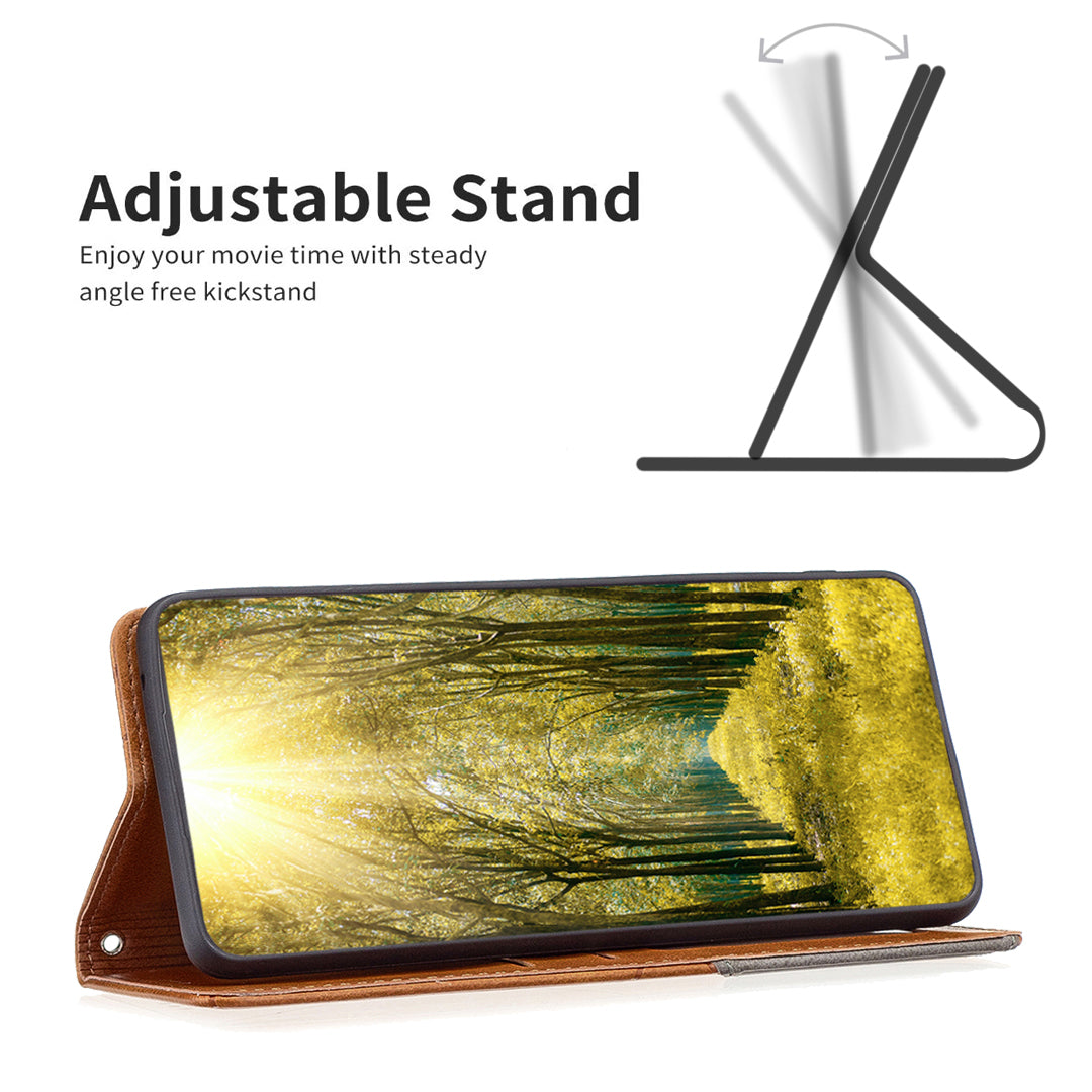 For Huawei Mate 60 Pro / Mate 60 Pro+ Card Holder Leather Case Imprinted Line Phone Stand Cover