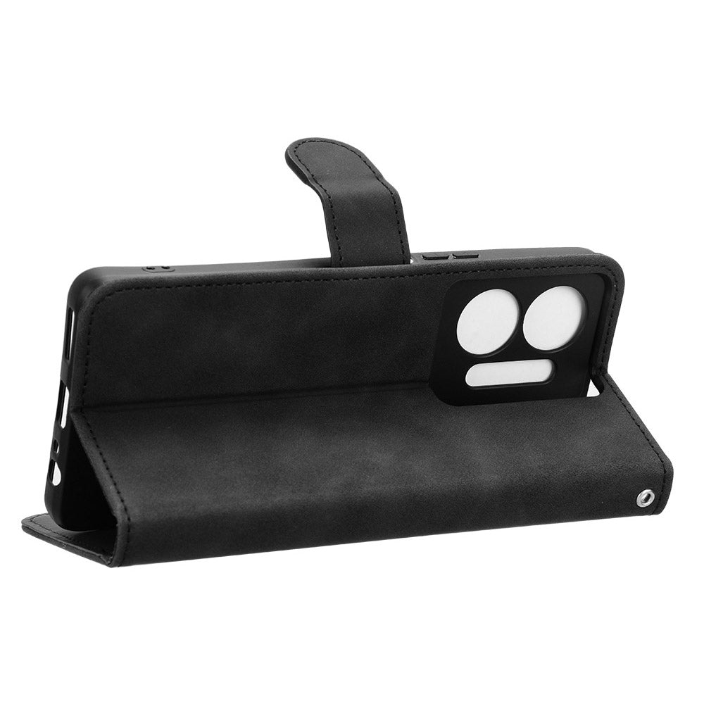 For Infinix Hot 30 5G Fall Protection PU Leather Wallet Stand Case Skin-touch Phone Cover