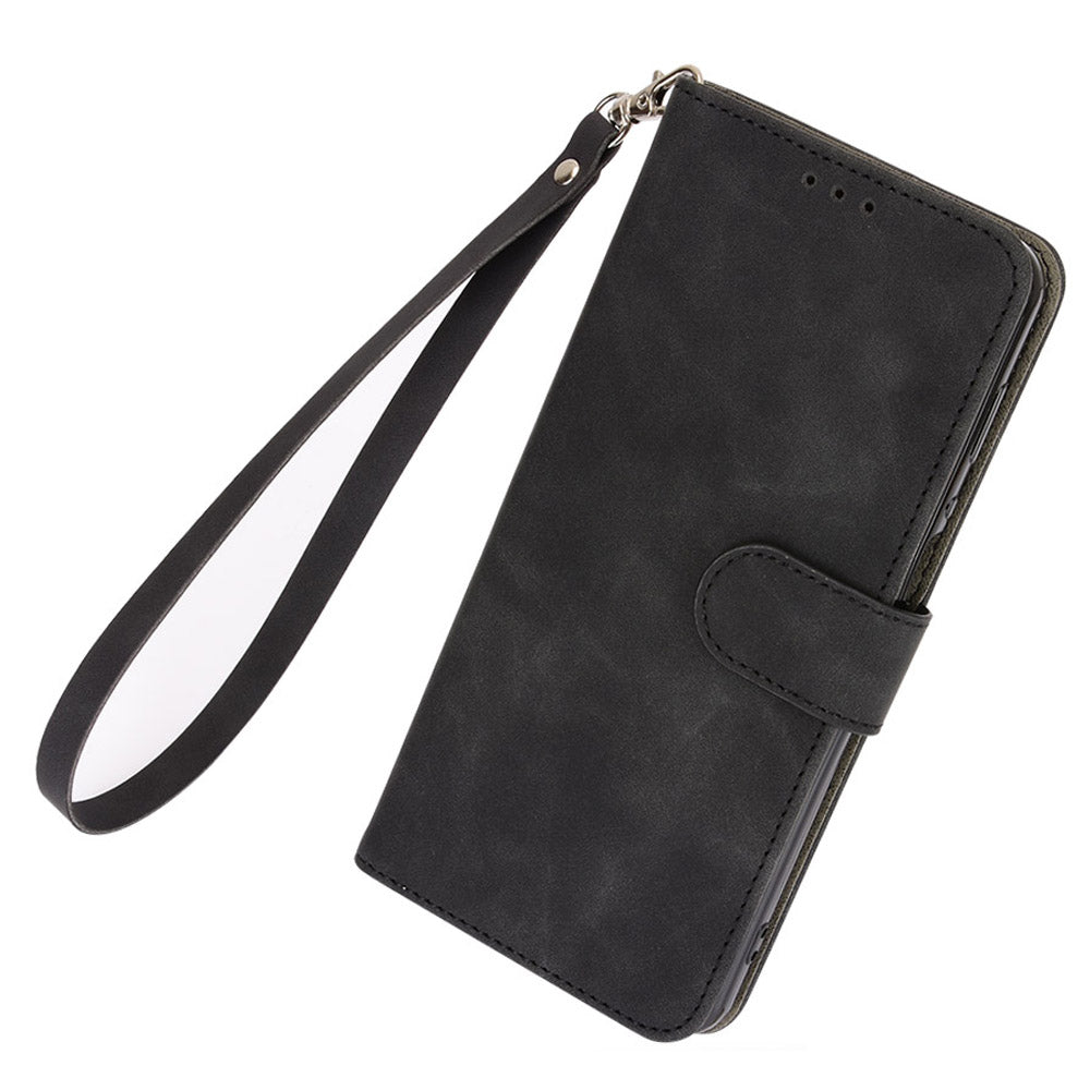 For Infinix Hot 30 5G Fall Protection PU Leather Wallet Stand Case Skin-touch Phone Cover