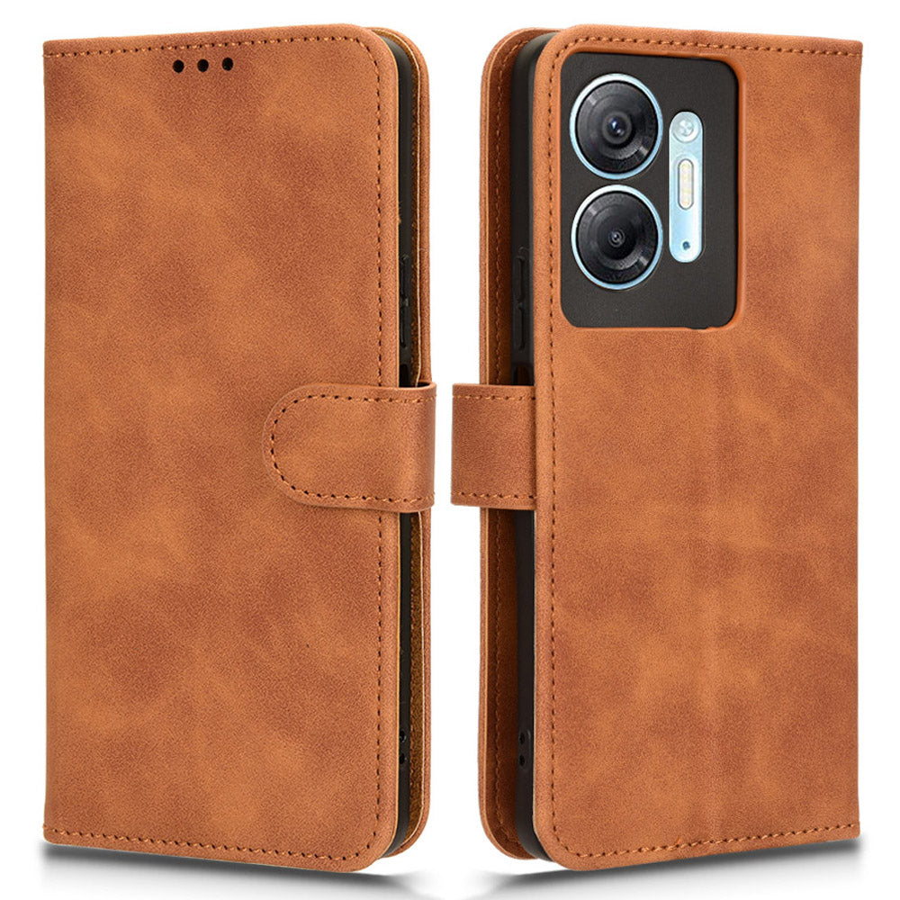 For Infinix Hot 30 5G Fall Protection PU Leather Wallet Stand Case Skin-touch Phone Cover