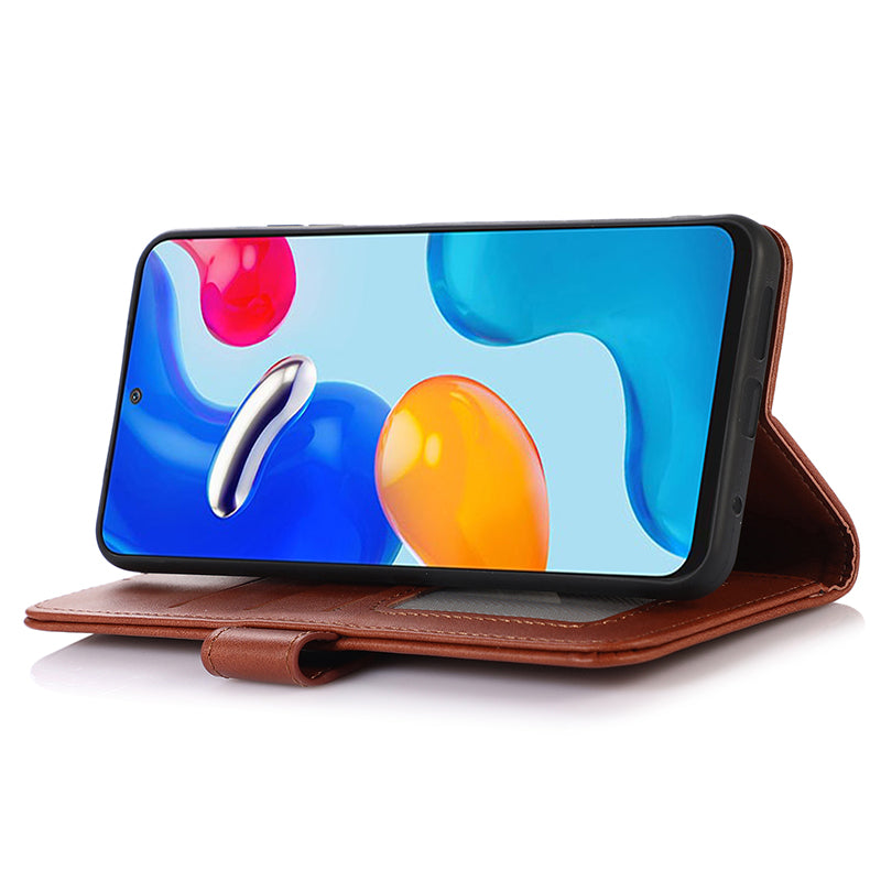 For Huawei Mate 60 Pro Cowhide Texture Cell Phone Case Leather Wallet Stand Anti-fall Cover