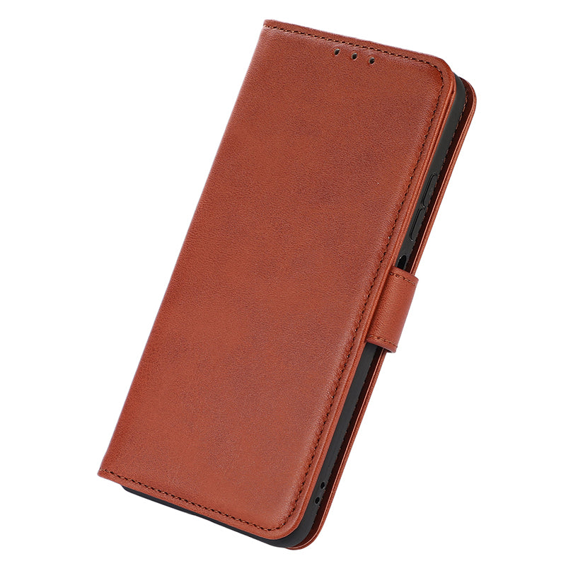 For Huawei Mate 60 Pro Cowhide Texture Cell Phone Case Leather Wallet Stand Anti-fall Cover