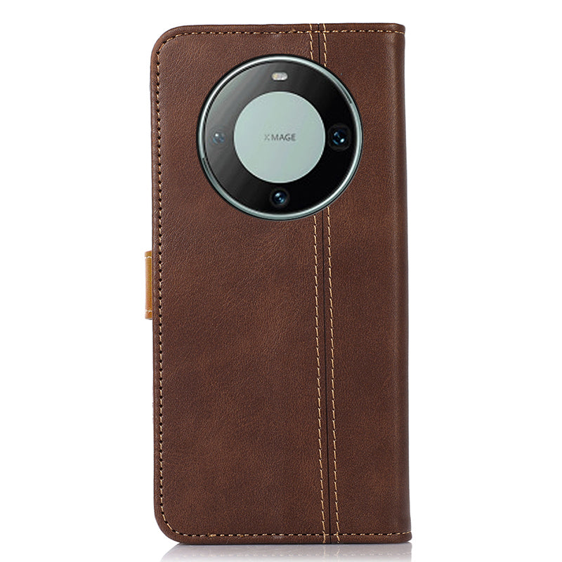 For Huawei Mate 60 Pro Calf Texture PU Leather Flip Cover Protective Wallet Phone Case